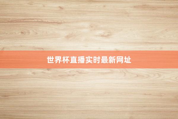 世界杯直播实时最新网址